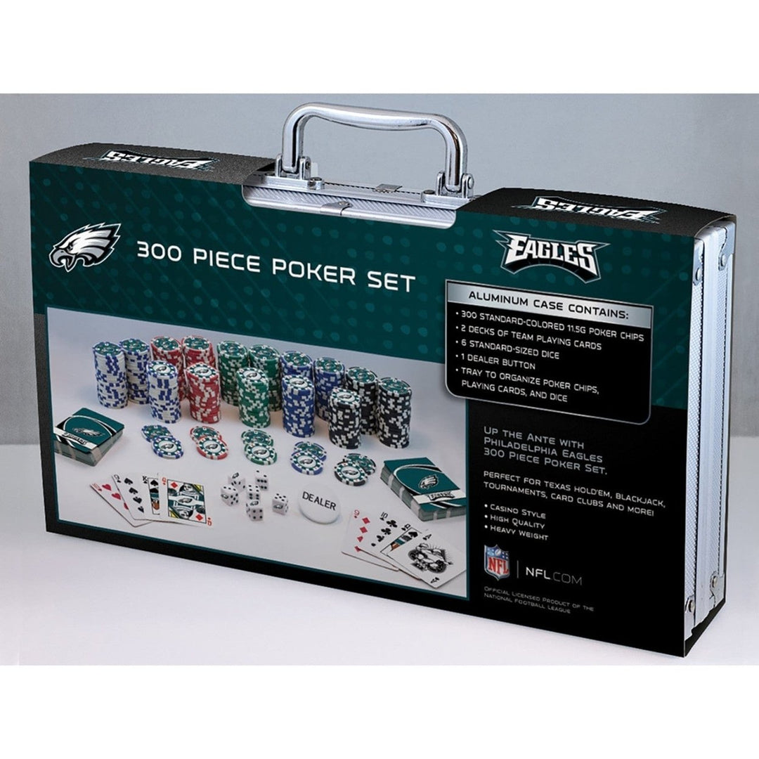 Philadelphia Eagles 300 Piece Poker Set Image 4