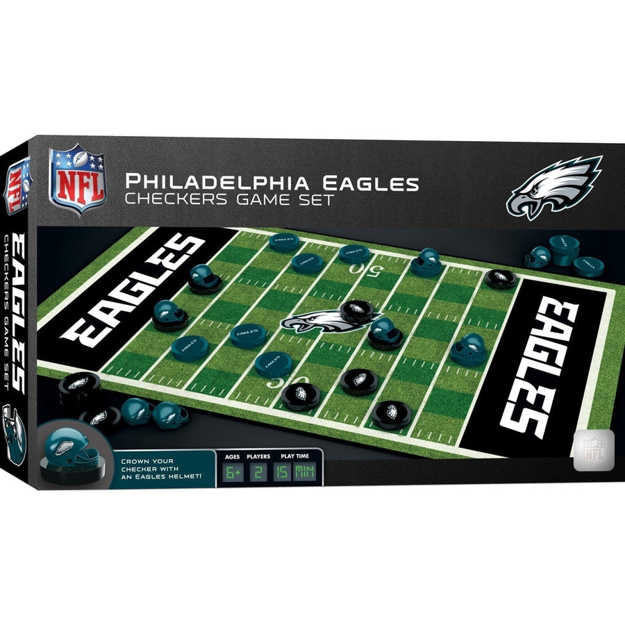 Philadelphia Eagles Checkers Board Game NFL Officially Licensed 13x21 inches Image 1