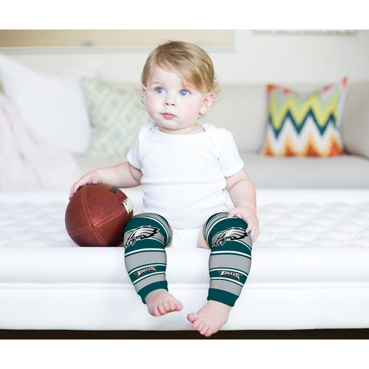 Philadelphia Eagles Baby Leg Warmers Cotton Spandex Unisex 9-35 lbs NFL Gear Image 4