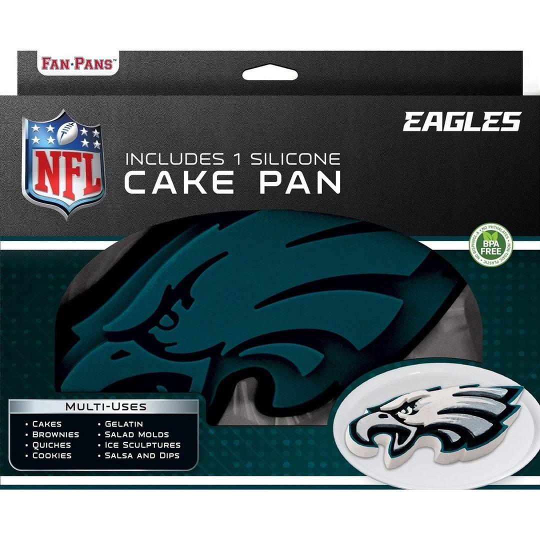 Philadelphia Eagles Cake Pan Silicone Non-Stick NFL Baking Tray 450F 12x10 inches Image 2