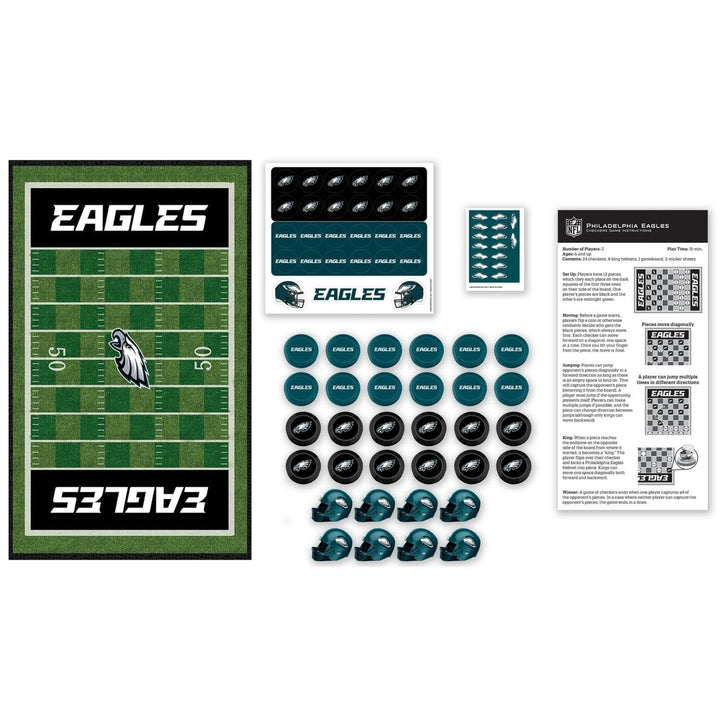 Philadelphia Eagles Checkers Board Game NFL Officially Licensed 13x21 inches Image 2