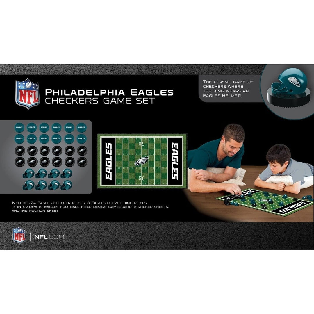 Philadelphia Eagles Checkers Board Game NFL Officially Licensed 13x21 inches Image 3