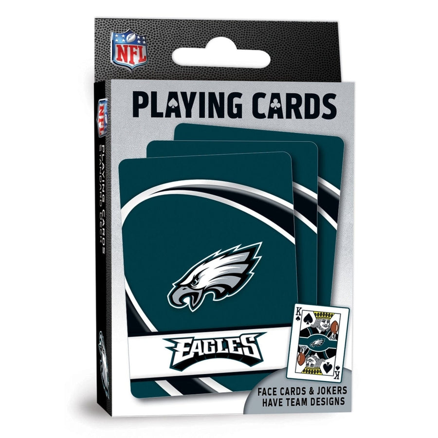 Philadelphia Eagles Playing Cards 54 Card Deck NFL Team Logo Custom Design Image 1