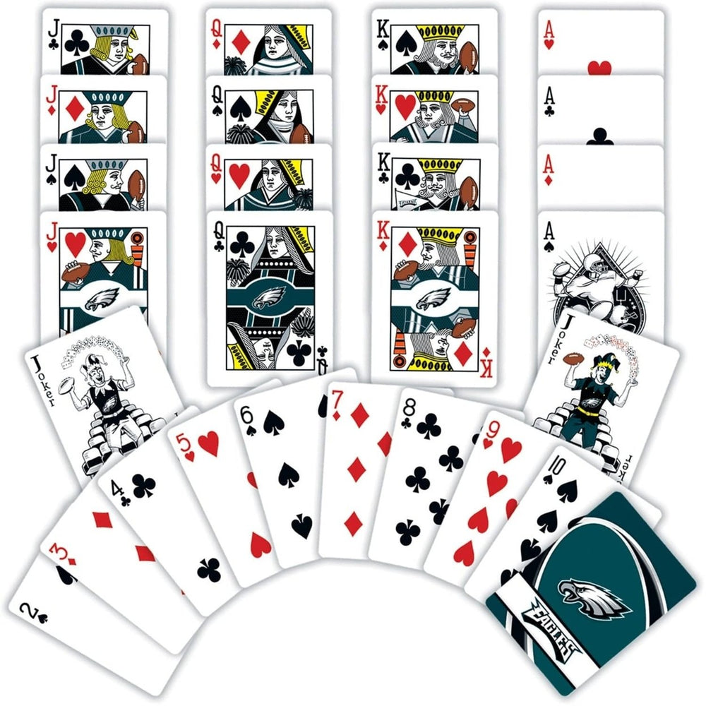 Philadelphia Eagles Playing Cards 54 Card Deck NFL Team Logo Custom Design Image 2