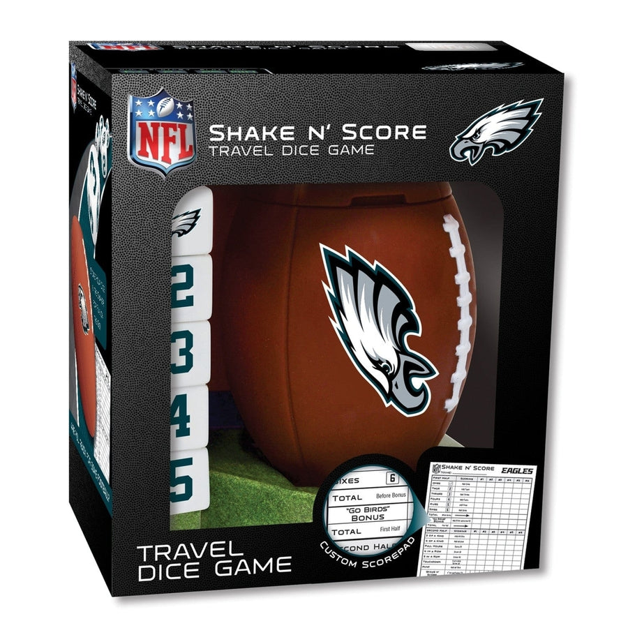 Philadelphia Eagles Shake n Score Dice Game Official NFL Travel Game Image 1