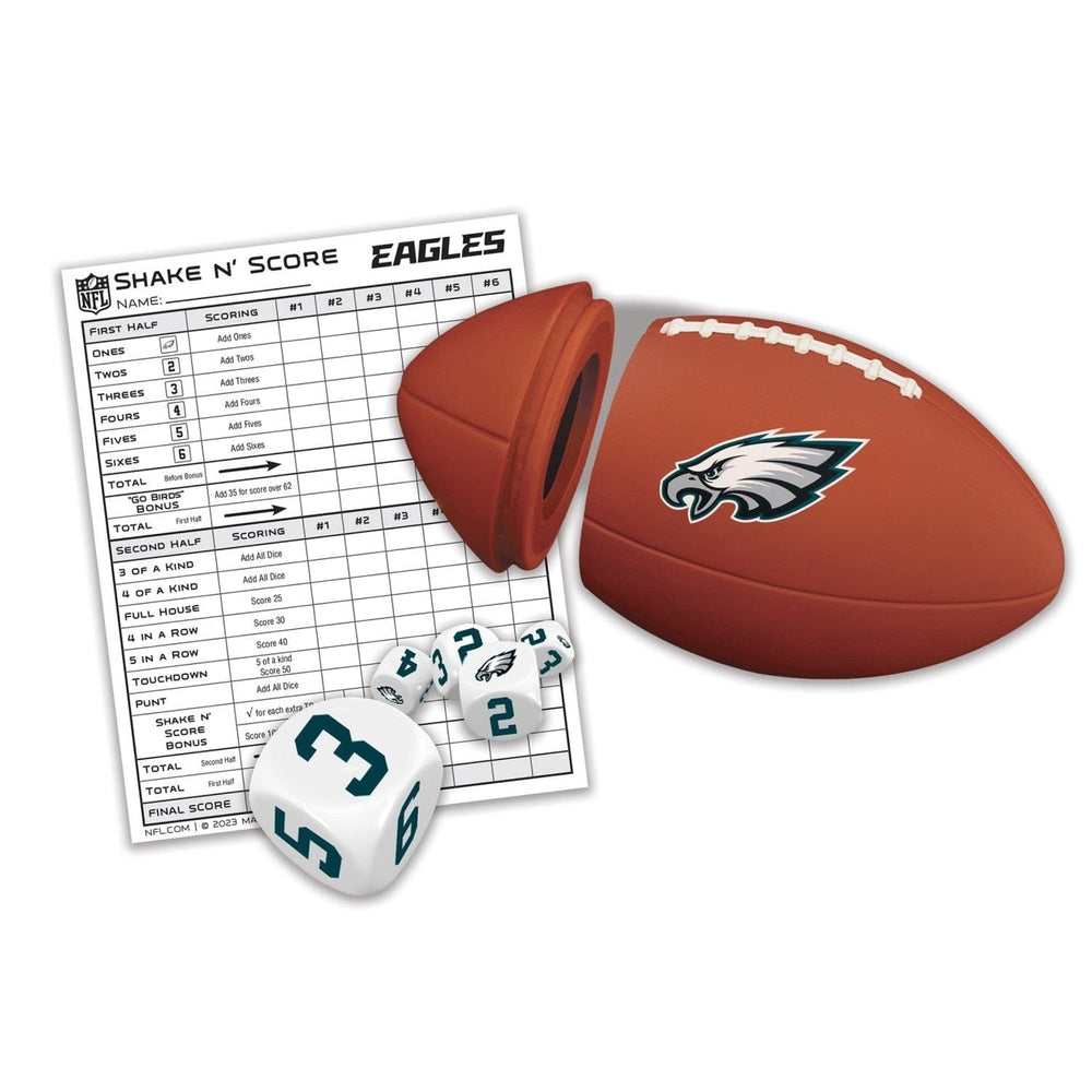 Philadelphia Eagles Shake n Score Dice Game Official NFL Travel Game Image 2