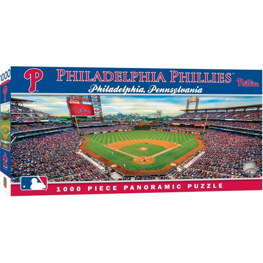 Philadelphia Phillies Panoramic Jigsaw Puzzle 1000 Piece 13x39 Recycled Material Image 1