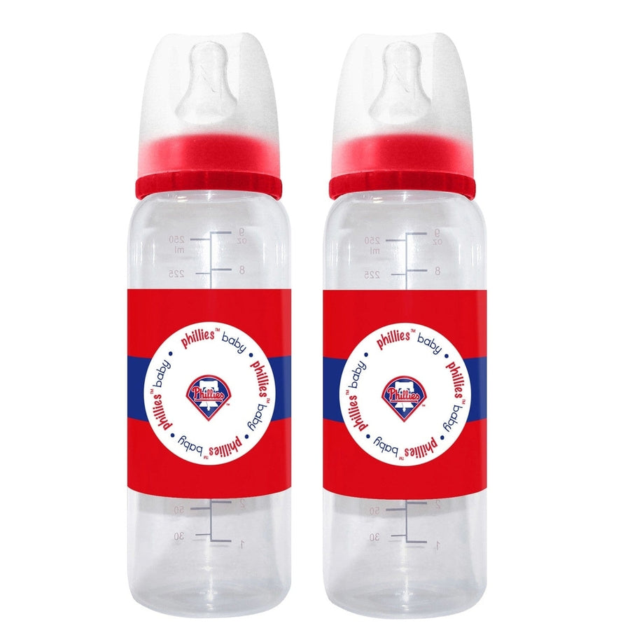 Philadelphia Phillies Baby Bottles 9oz 2-Pack BPA-Free Ergonomic Design Image 1