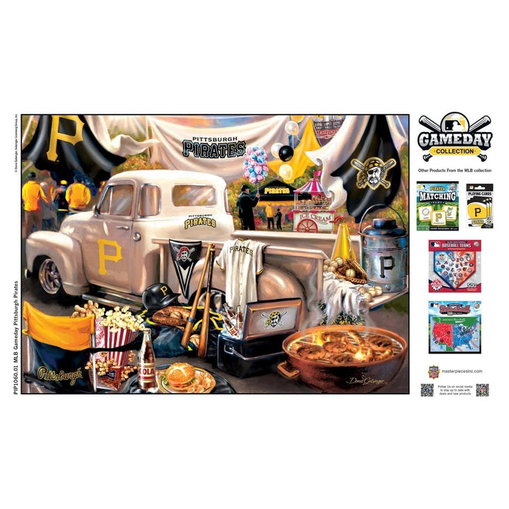 Pittsburgh Pirates 1000 Piece Jigsaw Puzzle MLB Gameday Recycled Material Image 4