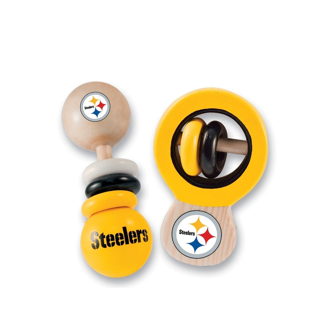 Pittsburgh Steelers - Baby Rattles 2-Pack Image 1