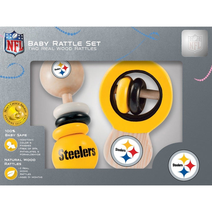 Pittsburgh Steelers - Baby Rattles 2-Pack Image 2