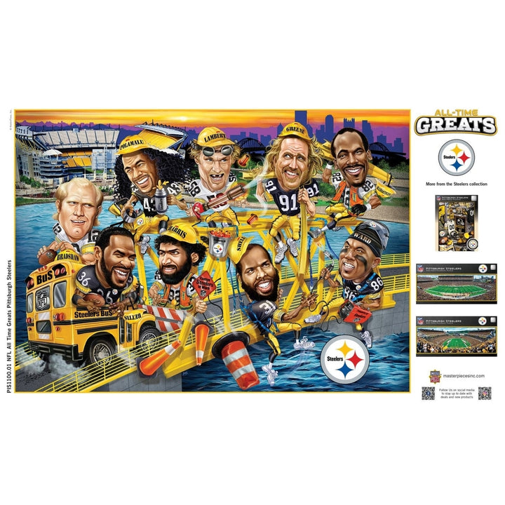 Pittsburgh Steelers - All Time Greats 500 Piece Jigsaw Puzzle Image 4