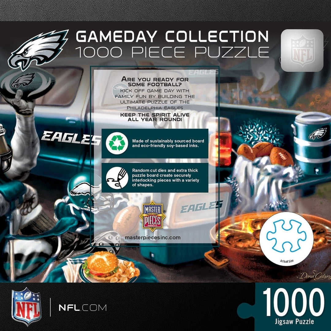 Philadelphia Eagles 1000 Piece Jigsaw Puzzle NFL Eco-Friendly Recycled Chipboard Image 3