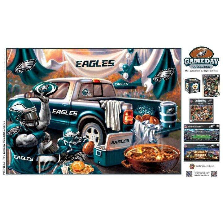 Philadelphia Eagles 1000 Piece Jigsaw Puzzle NFL Eco-Friendly Recycled Chipboard Image 4