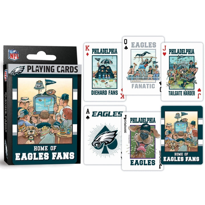 Philadelphia Eagles Playing Cards 54 Card Deck NFL Team Logo Design Image 3