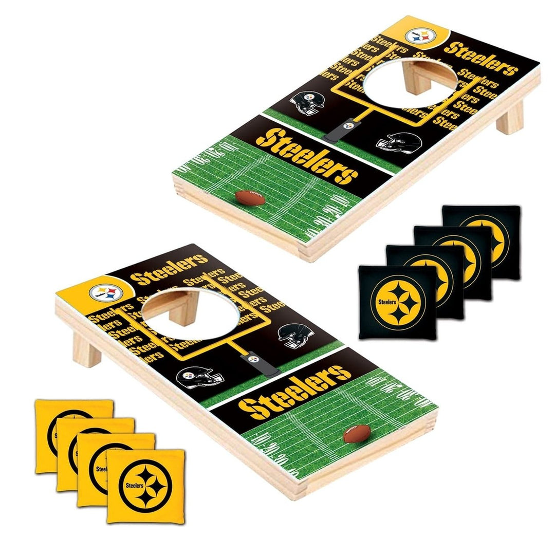 Pittsburgh Steelers - NFL Tabletop Cornhole Image 2