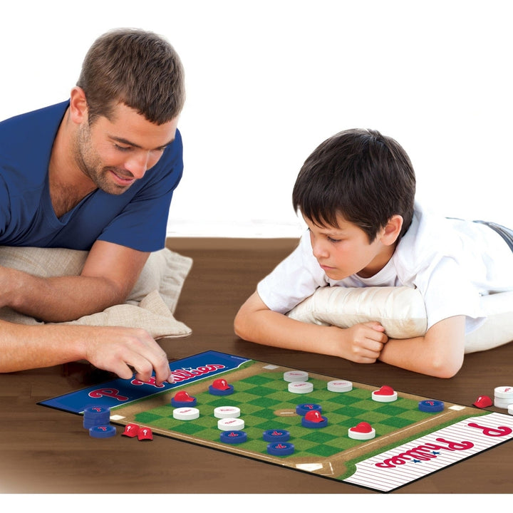 Philadelphia Phillies Checkers Board Game MLB Game Set with Helmet Kings Image 4