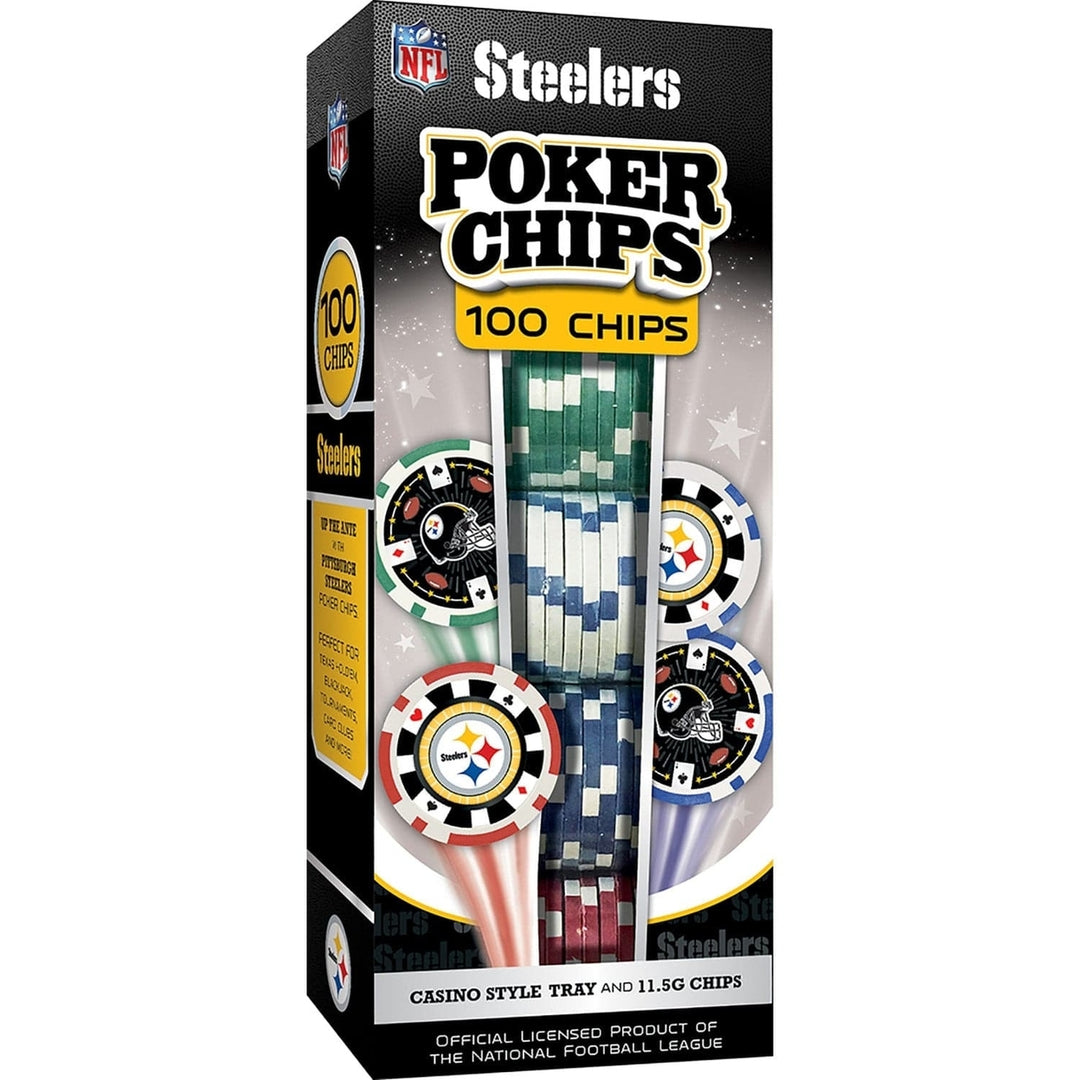 Pittsburgh Steelers 100 Piece Poker Chips Image 1