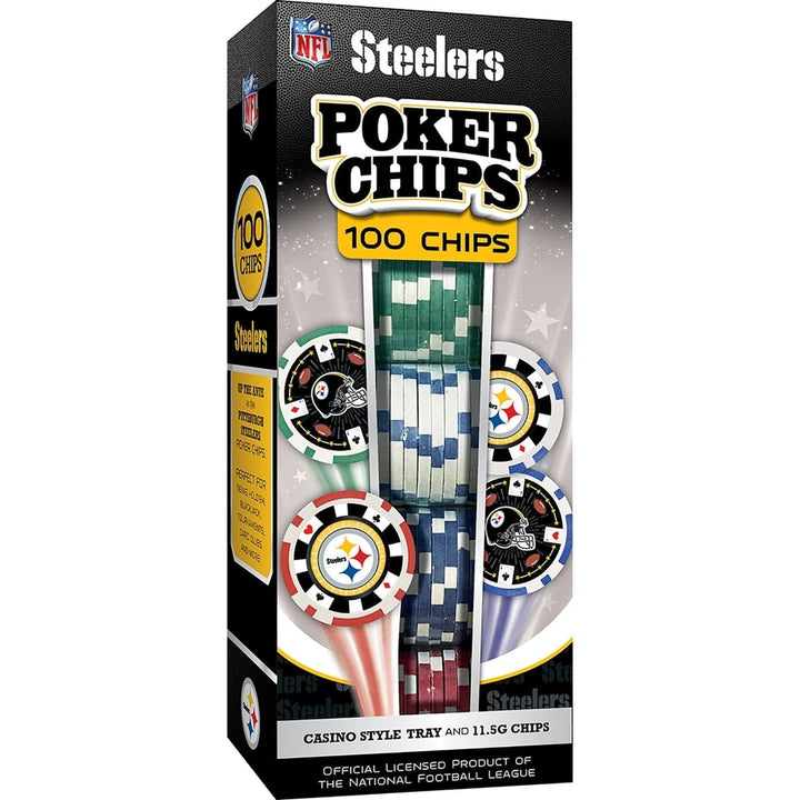 Pittsburgh Steelers 100 Piece Poker Chips Image 1