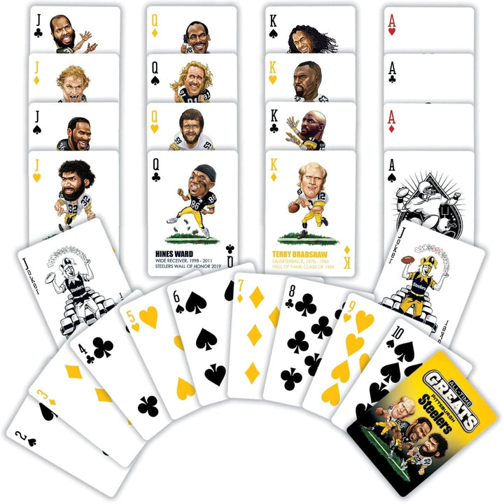 Pittsburgh Steelers All-Time Greats Playing Cards - 54 Card Deck Image 2