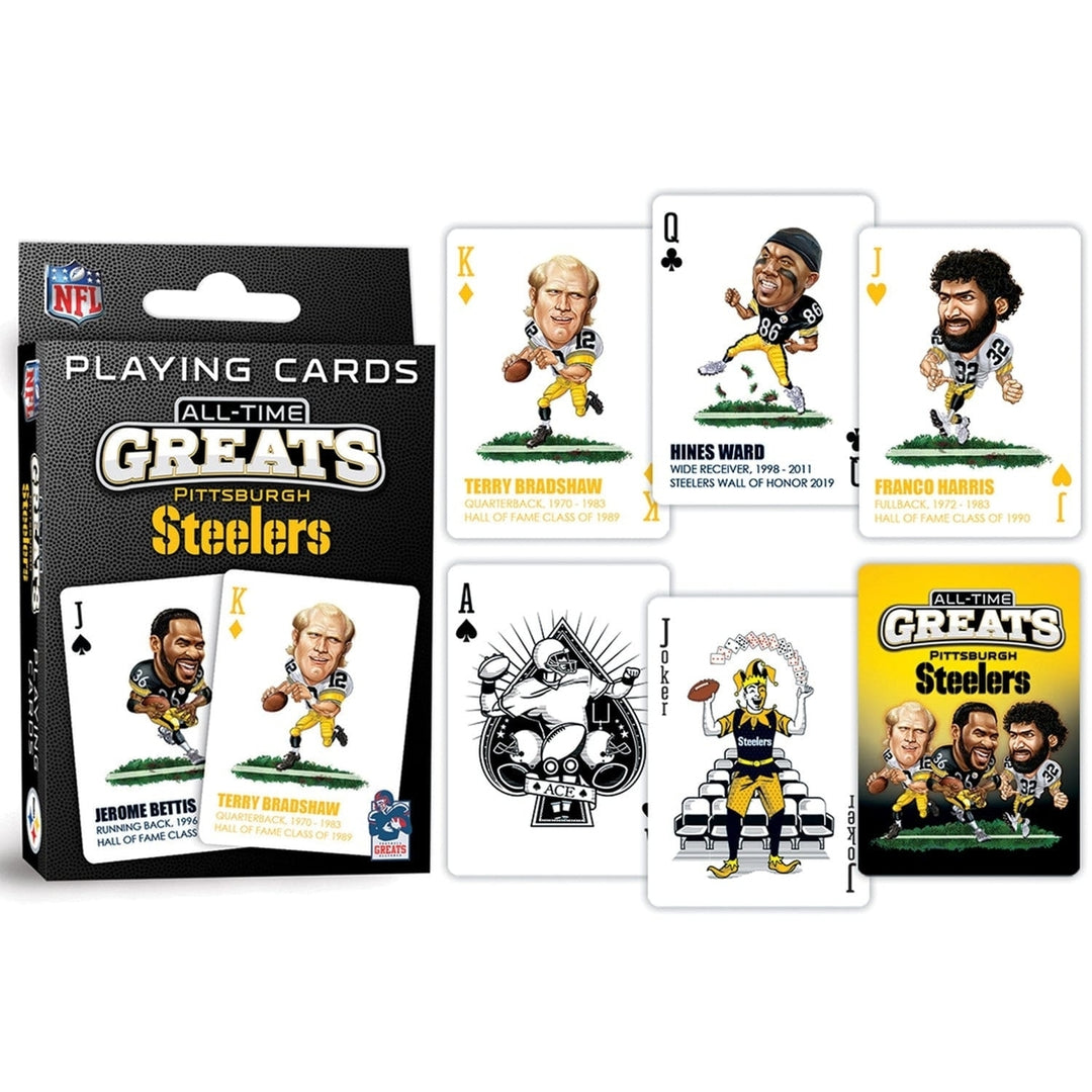 Pittsburgh Steelers All-Time Greats Playing Cards - 54 Card Deck Image 3