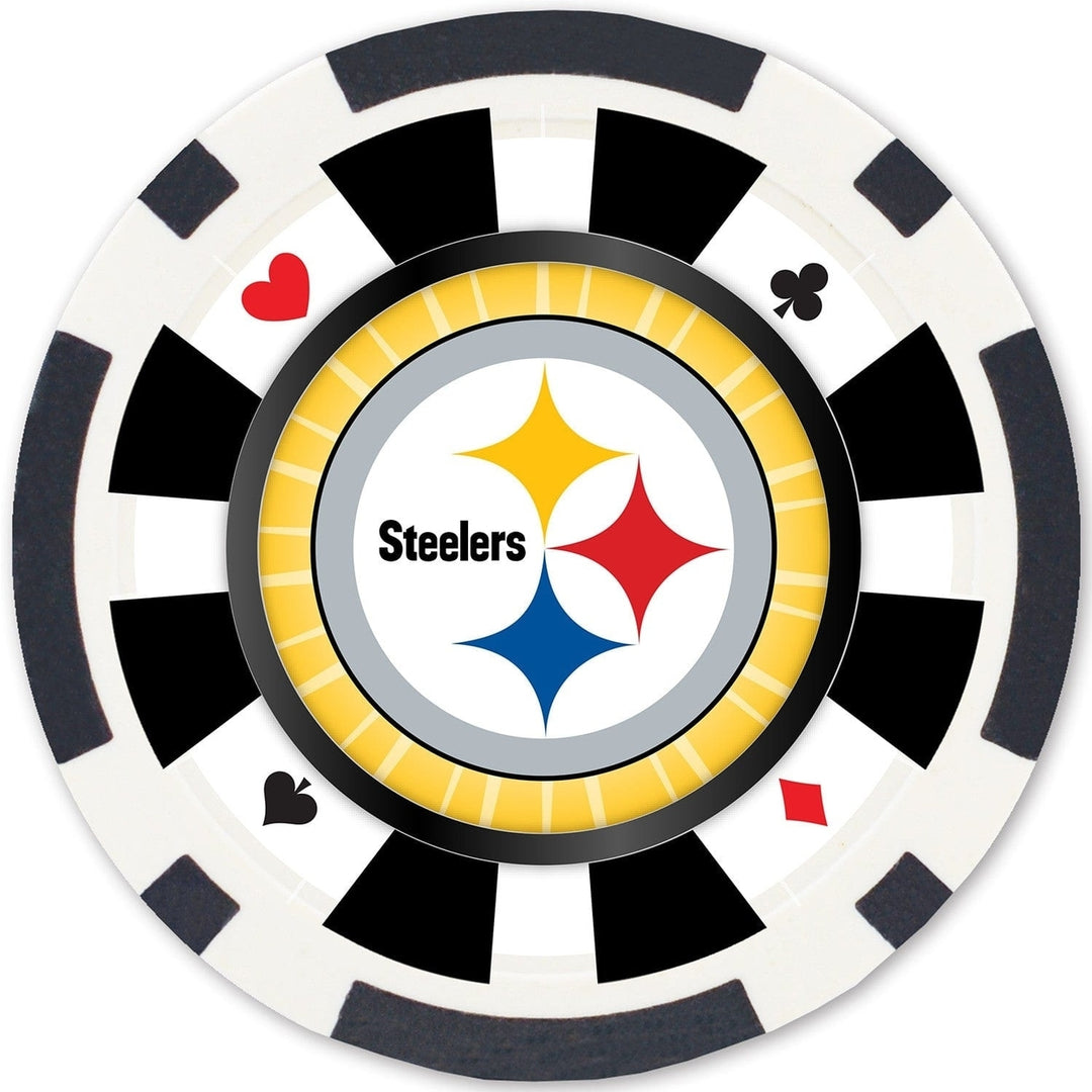 Pittsburgh Steelers 100 Piece Poker Chips Image 3