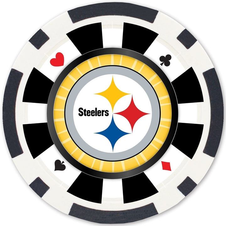 Pittsburgh Steelers 100 Piece Poker Chips Image 3