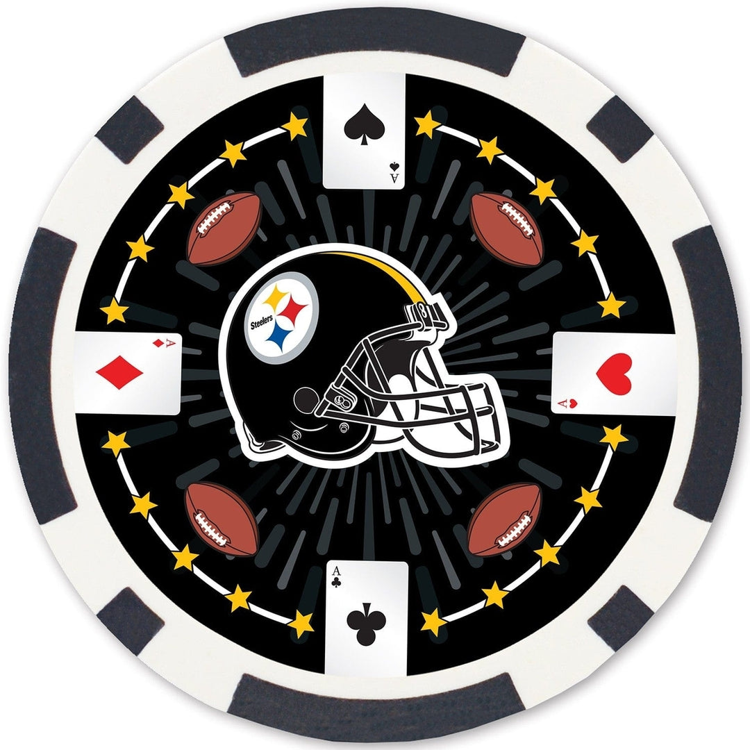 Pittsburgh Steelers 100 Piece Poker Chips Image 4