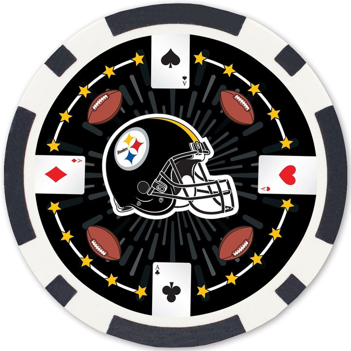 Pittsburgh Steelers 100 Piece Poker Chips Image 4