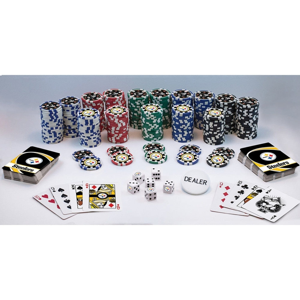 Pittsburgh Steelers 300 Piece Poker Set Image 2