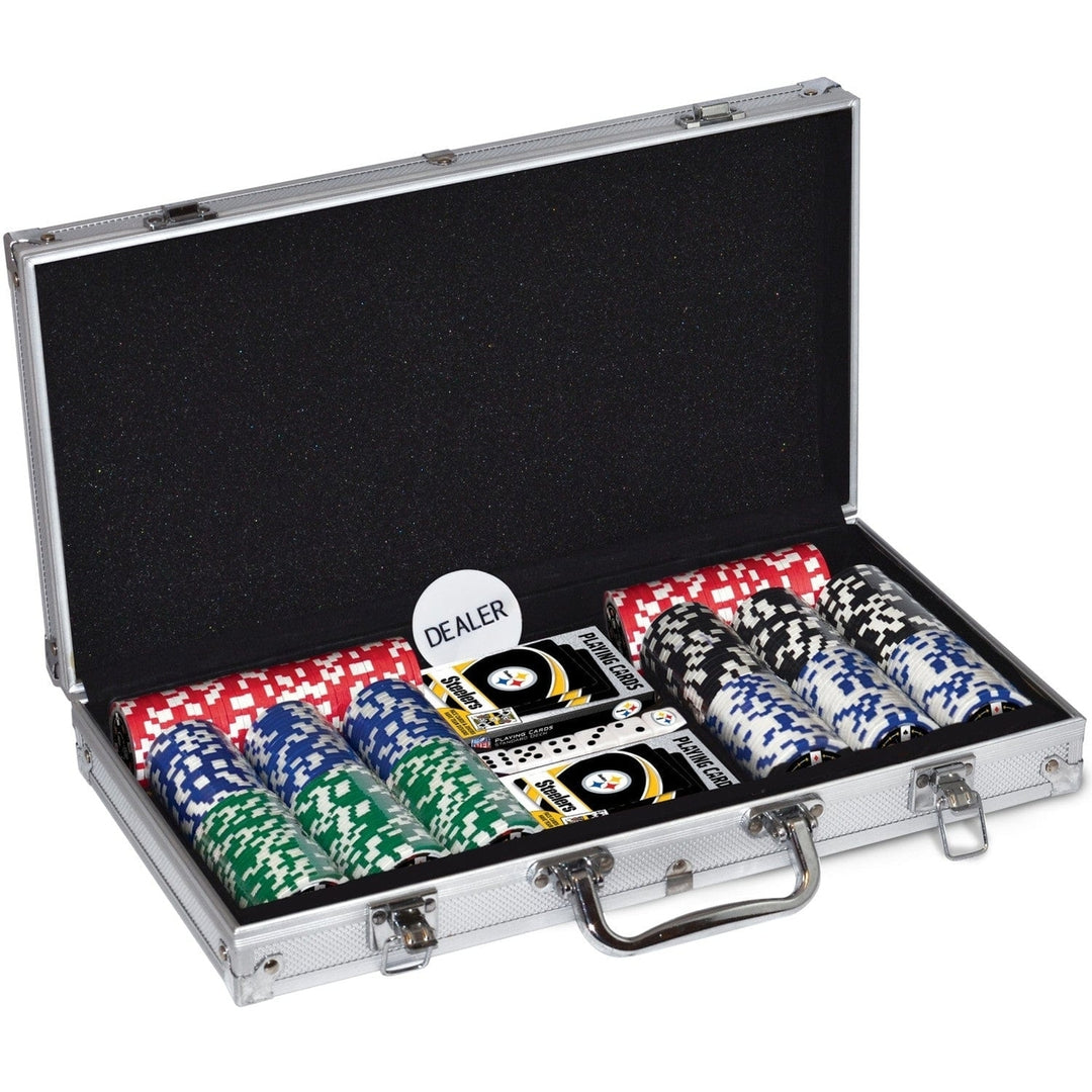 Pittsburgh Steelers 300 Piece Poker Set Image 3