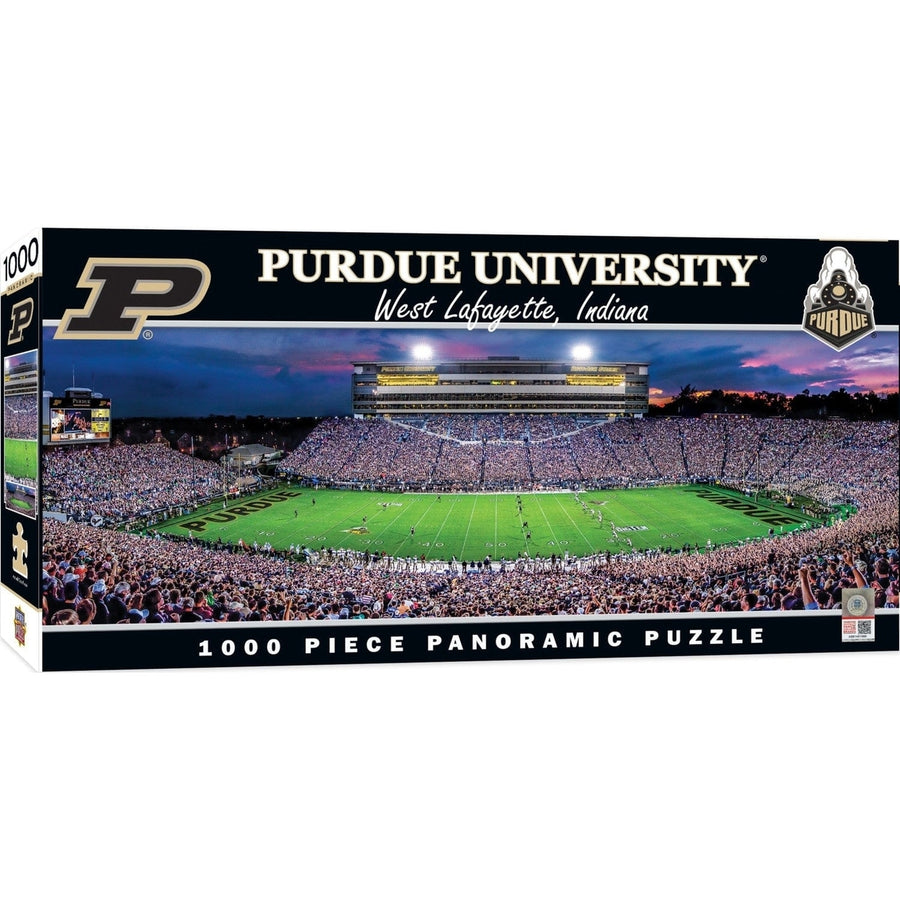 Purdue Boilermakers 1000 Piece Panoramic Jigsaw Puzzle Sky Box View Image 1