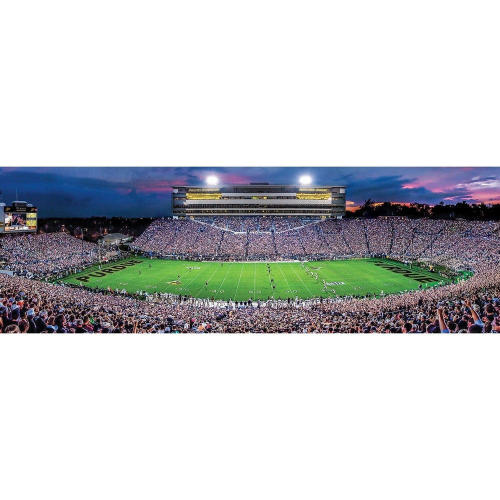 Purdue Boilermakers 1000 Piece Panoramic Jigsaw Puzzle Sky Box View Image 2