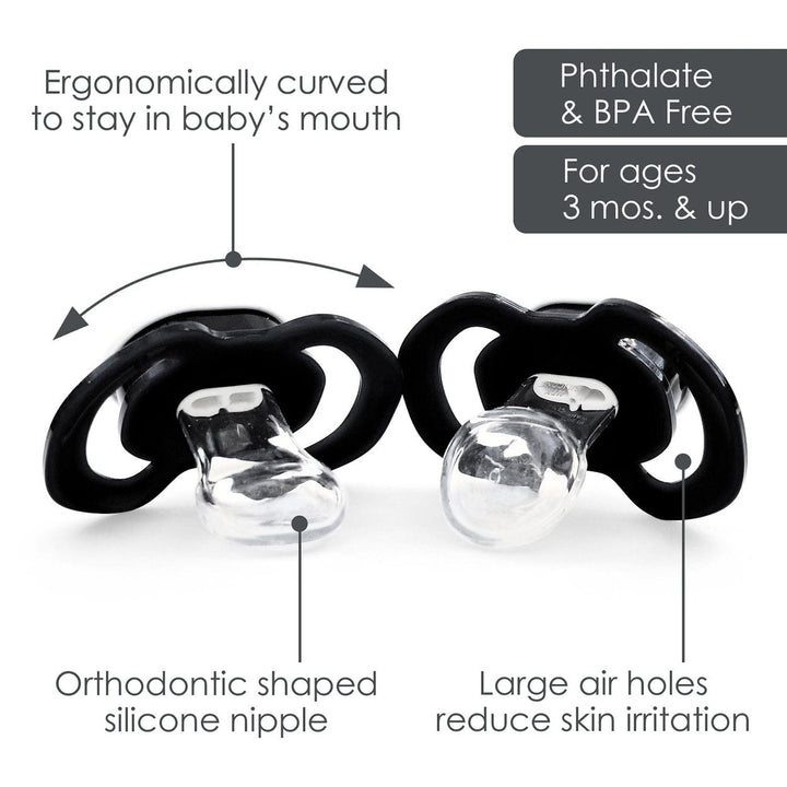 Purdue Boilermakers Pacifier 2-Pack NCAA Infant BPA-Free Silicone Nipple Image 3