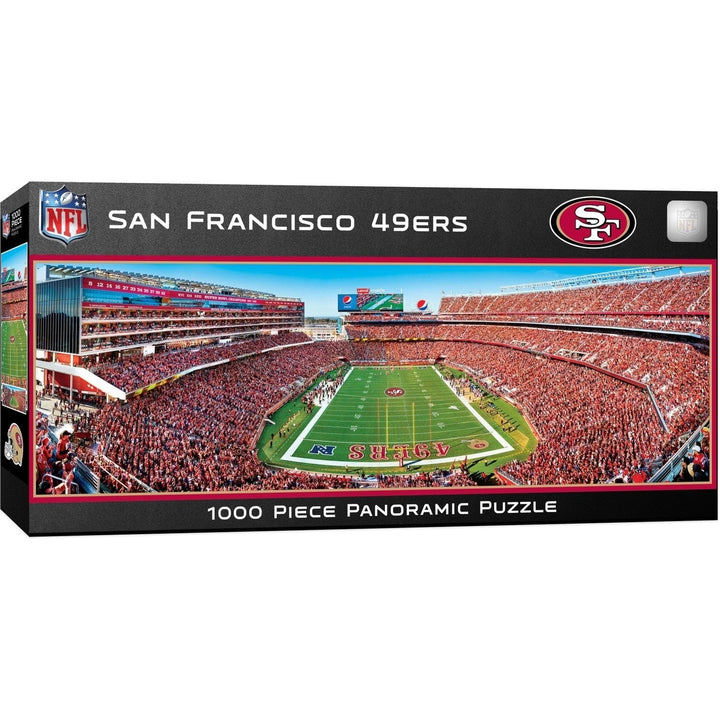 San Francisco 49ers - 1000 Piece Panoramic Jigsaw Puzzle - End View Image 1