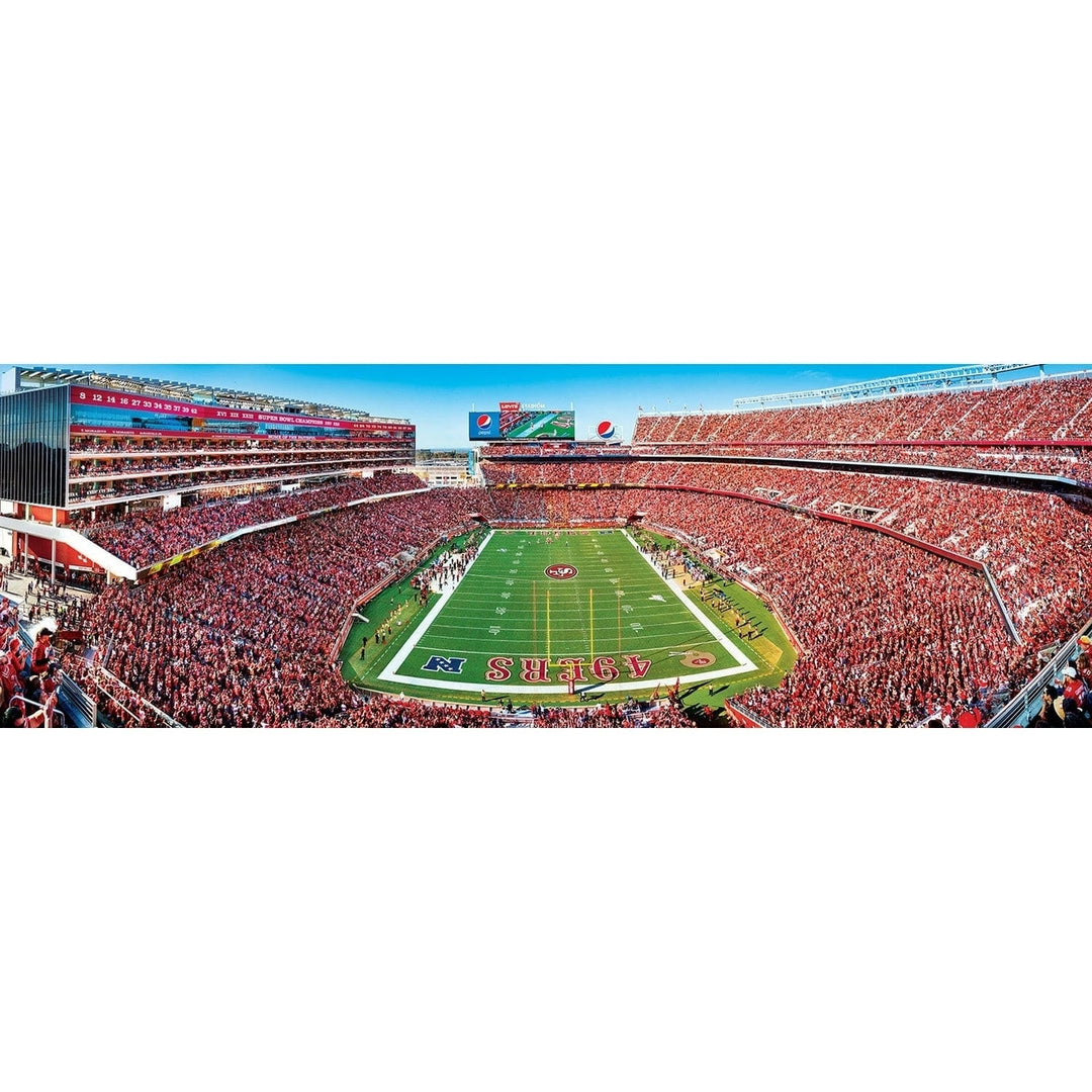 San Francisco 49ers - 1000 Piece Panoramic Jigsaw Puzzle - End View Image 2