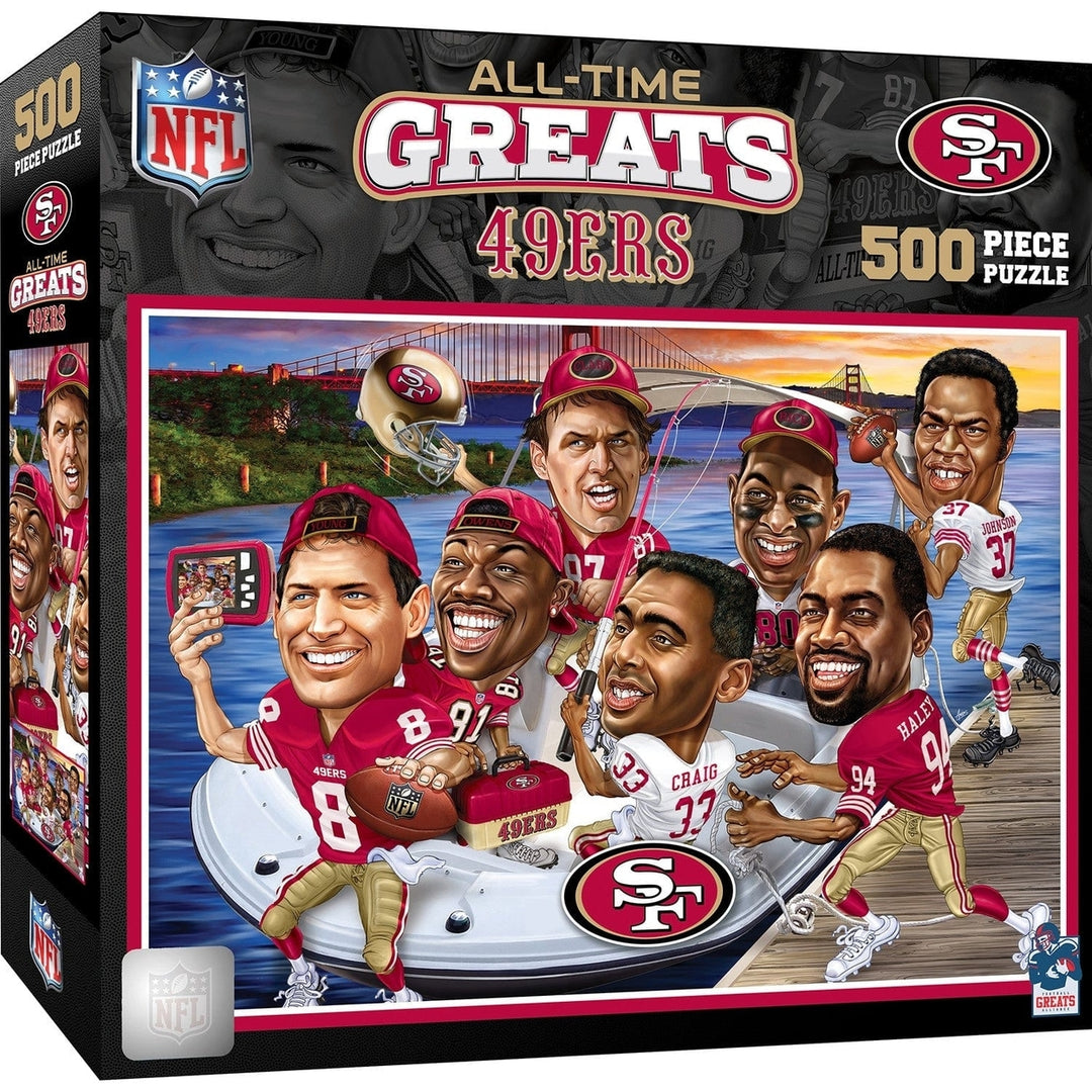 San Francisco 49ers - All Time Greats 500 Piece Jigsaw Puzzle Image 1