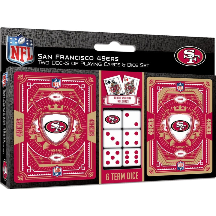 San Francisco 49ers - 2-Pack Playing Cards and Dice Set Image 1