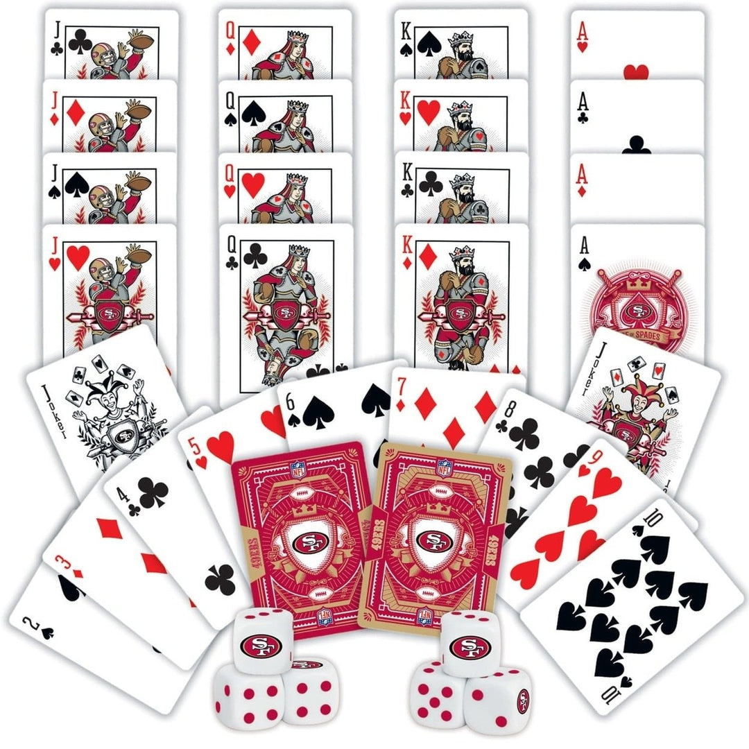 San Francisco 49ers - 2-Pack Playing Cards and Dice Set Image 2