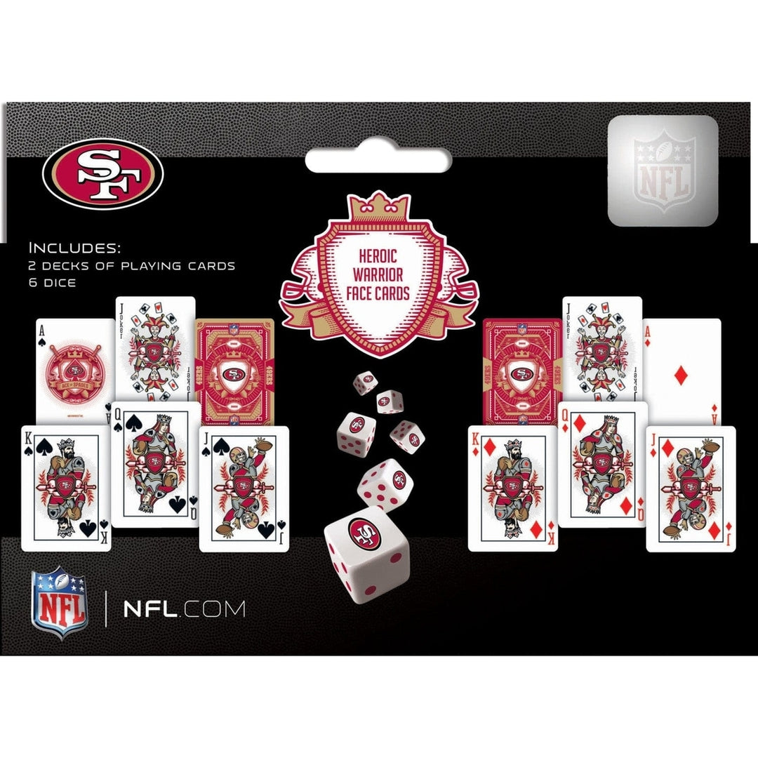 San Francisco 49ers - 2-Pack Playing Cards and Dice Set Image 3