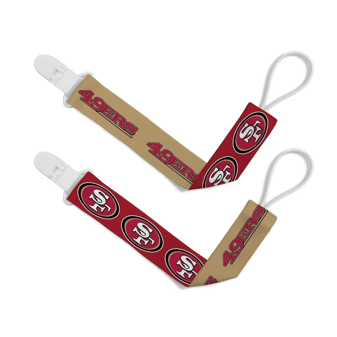 San Francisco 49ers - Pacifier Clip 2-Pack Image 1