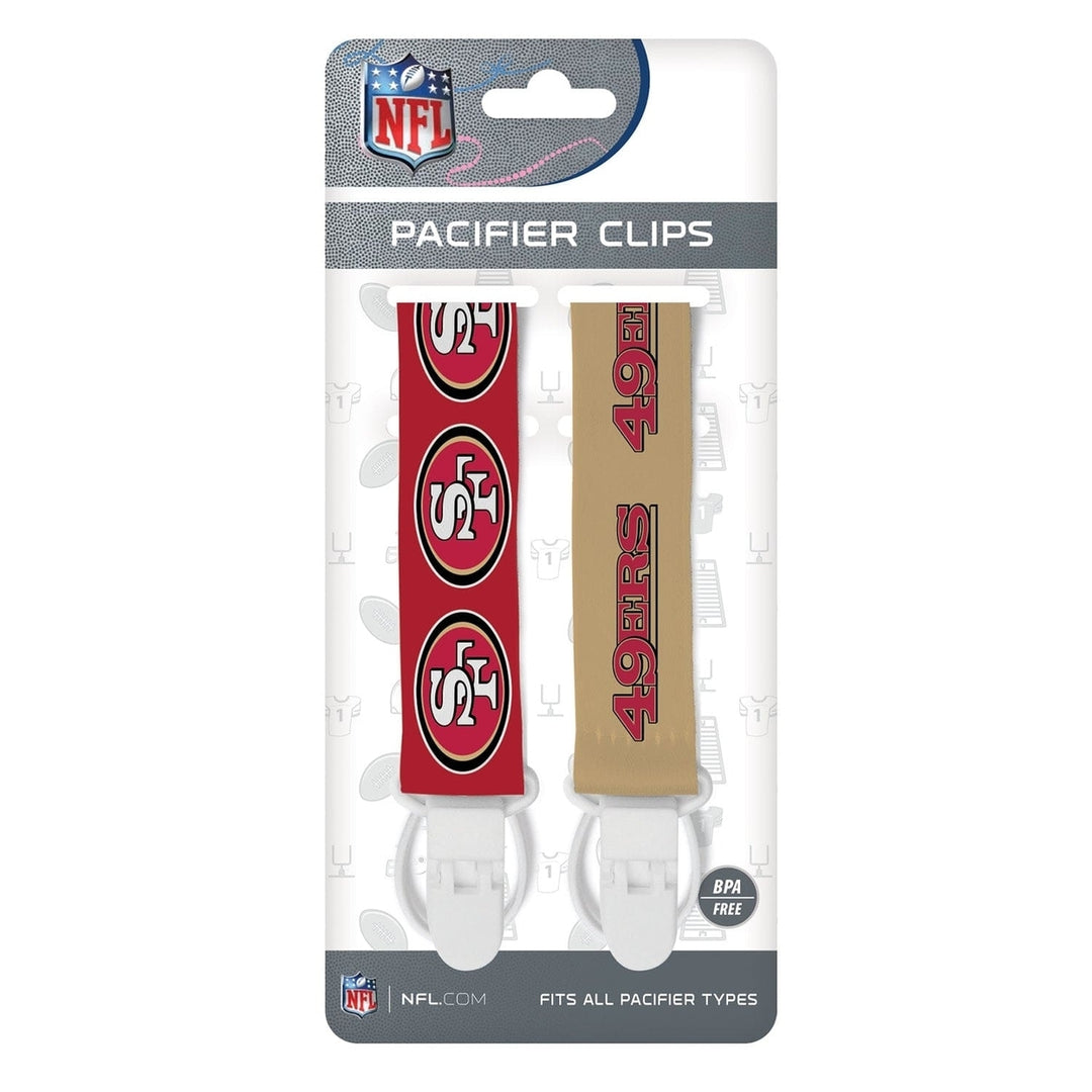 San Francisco 49ers - Pacifier Clip 2-Pack Image 2