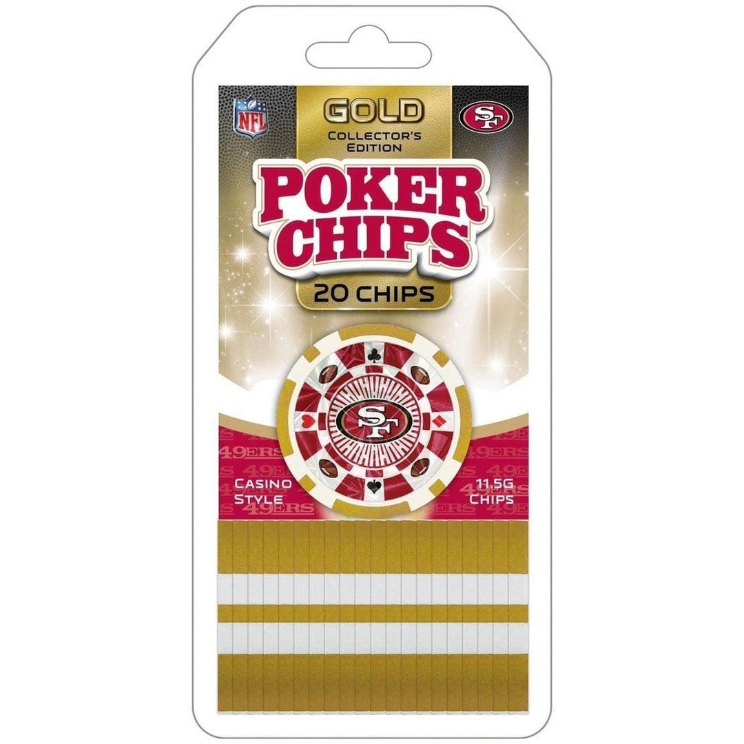 San Francisco 49ers 20 Piece Poker Chips Image 1