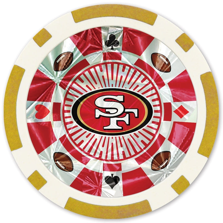 San Francisco 49ers 20 Piece Poker Chips Image 2