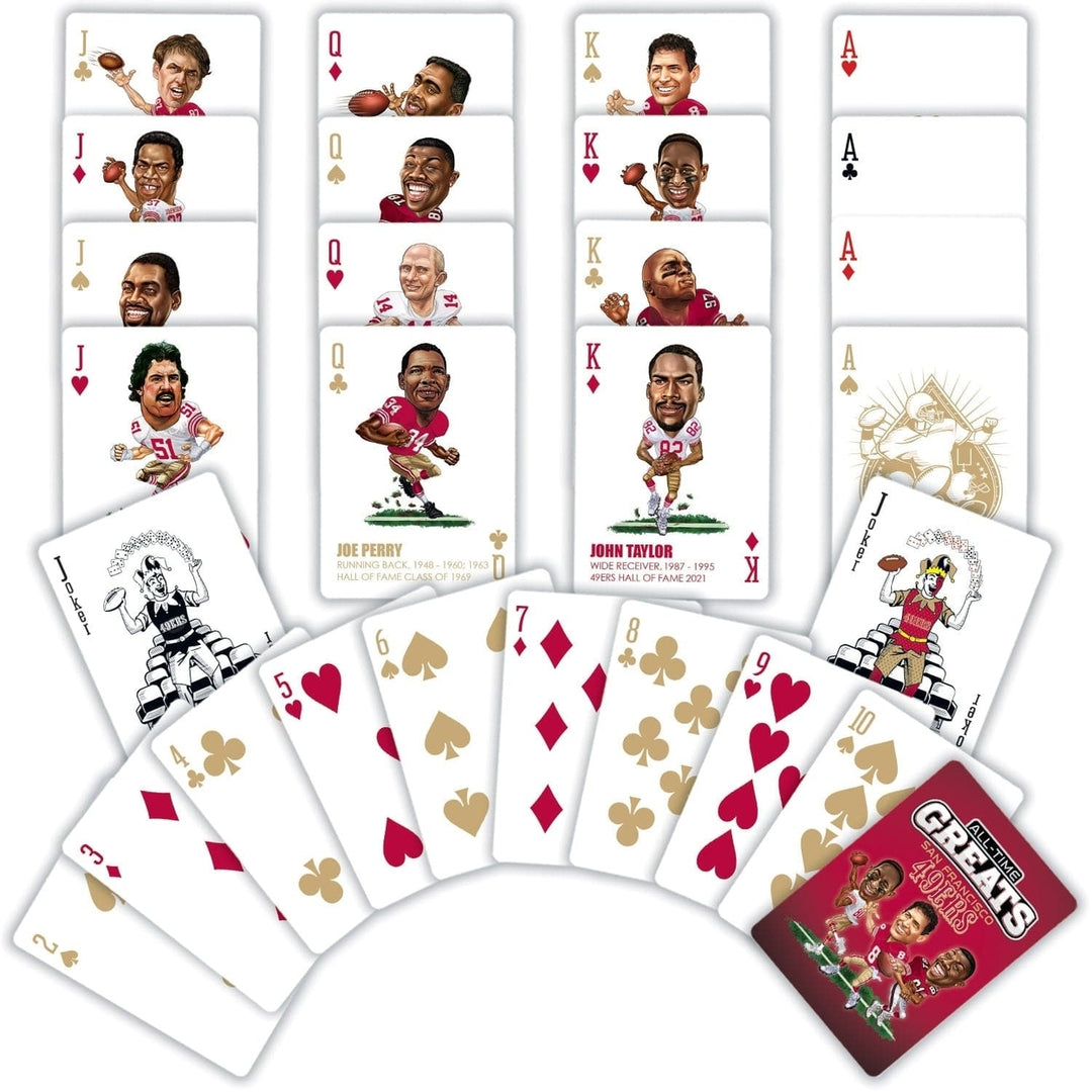 San Francisco 49ers All-Time Greats Playing Cards - 54 Card Deck Image 2