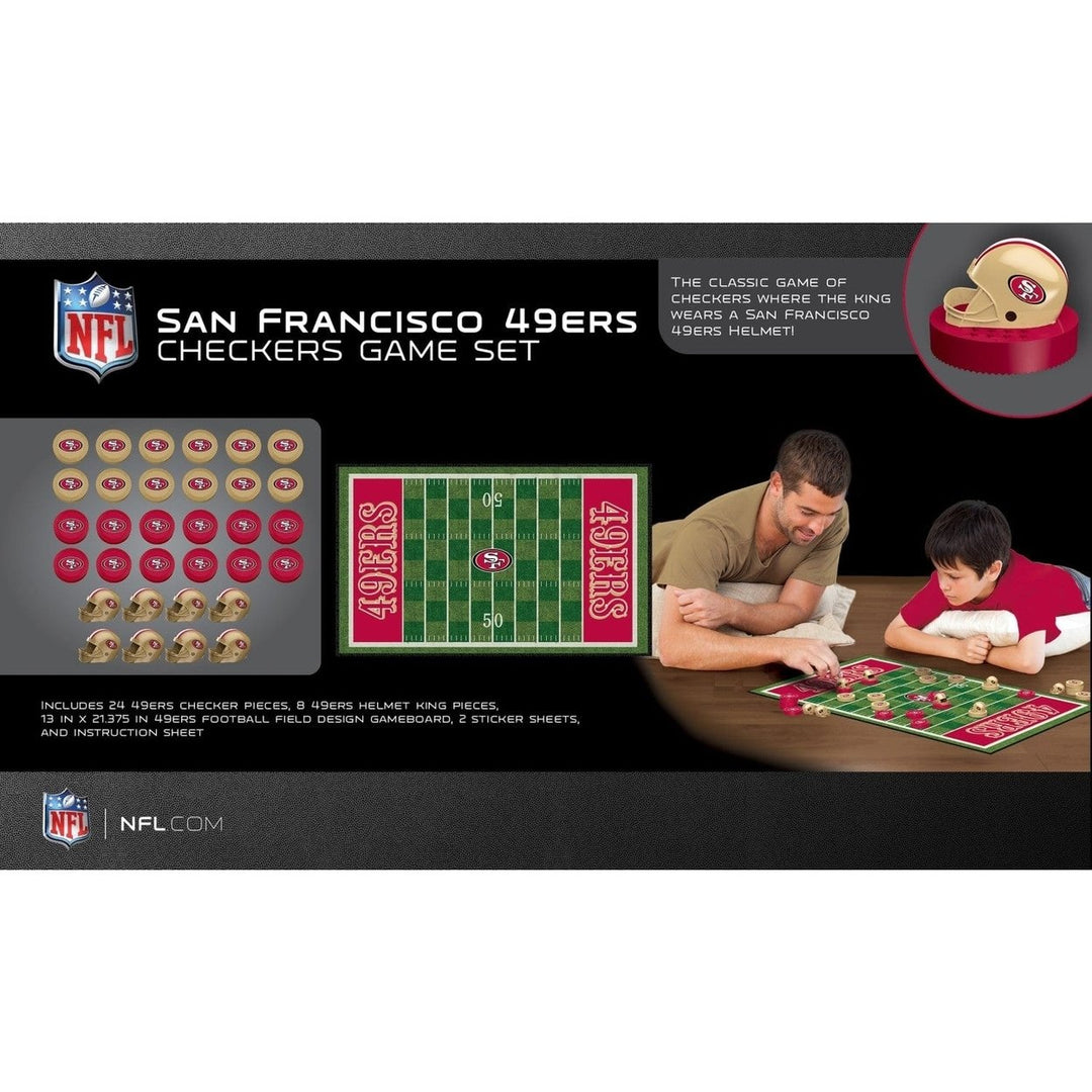 San Francisco 49ers Checkers Board Game Image 3