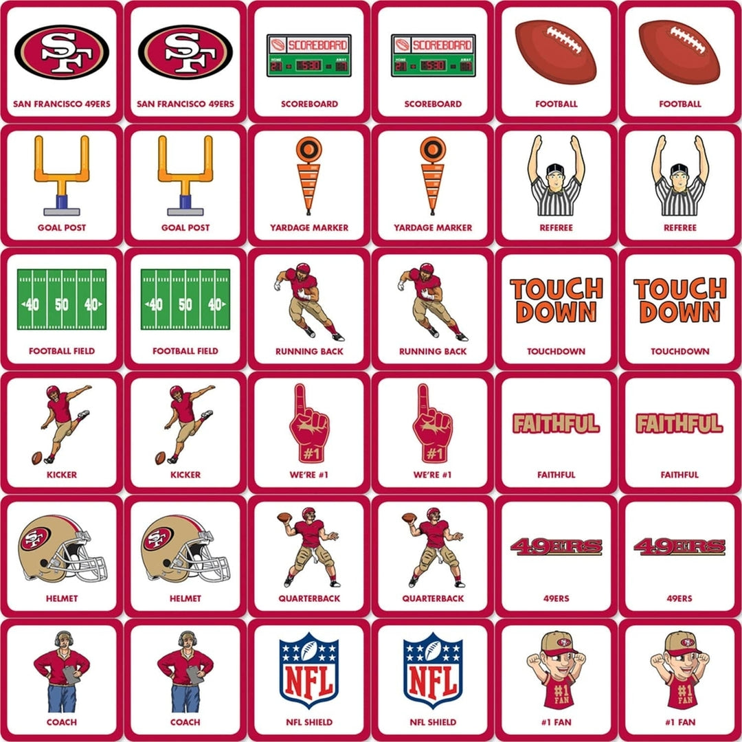 San Francisco 49ers Matching Game Image 2