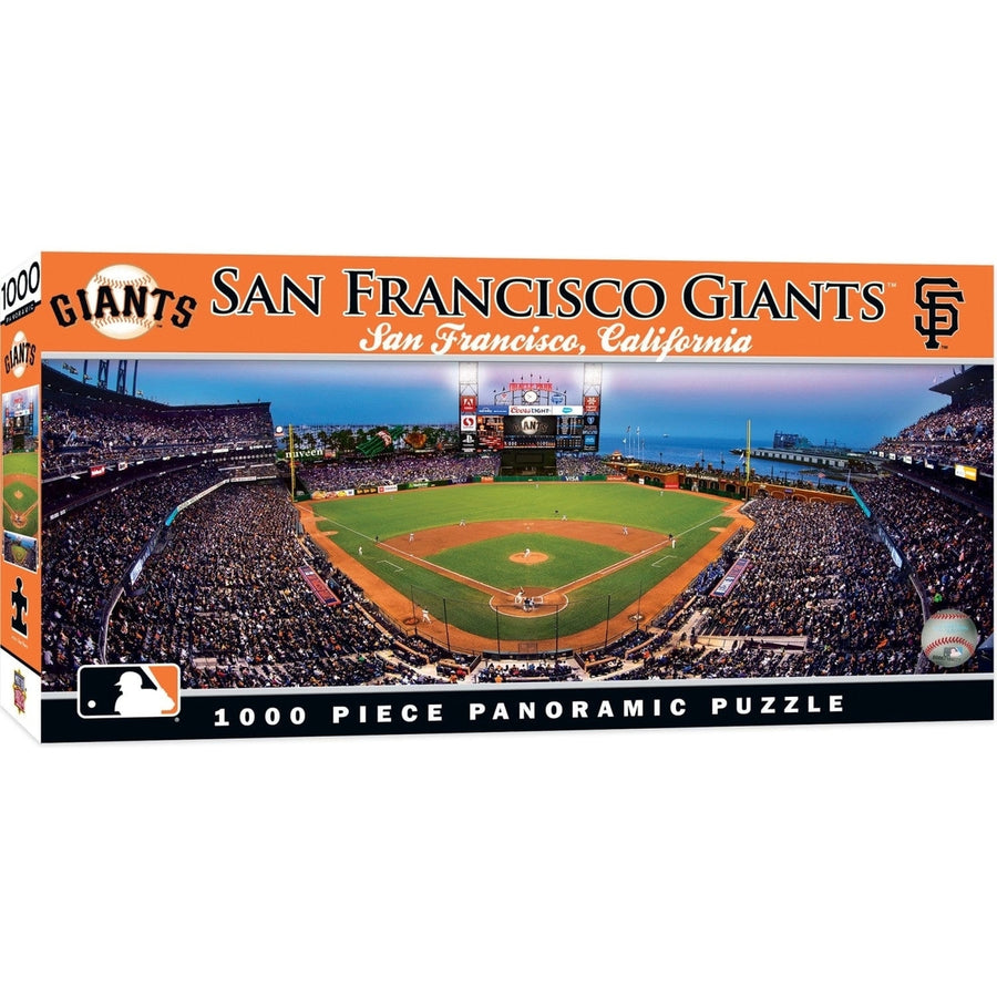 San Francisco Giants 1000 Piece Jigsaw Puzzle Panoramic ATandT Park Recycled Image 1