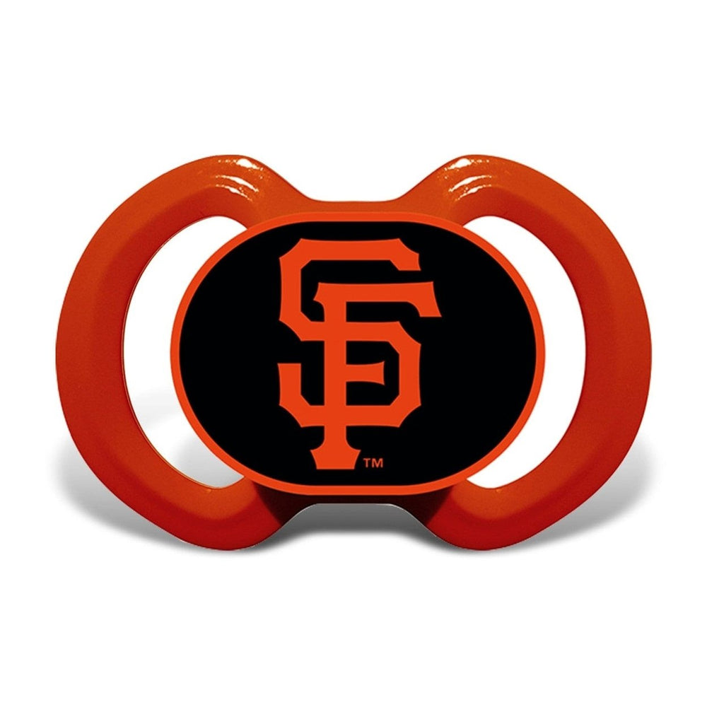 San Francisco Giants Baby Fanatic 3-Piece Gift Set BPA-Free Bib Bottle Pacifier Image 2