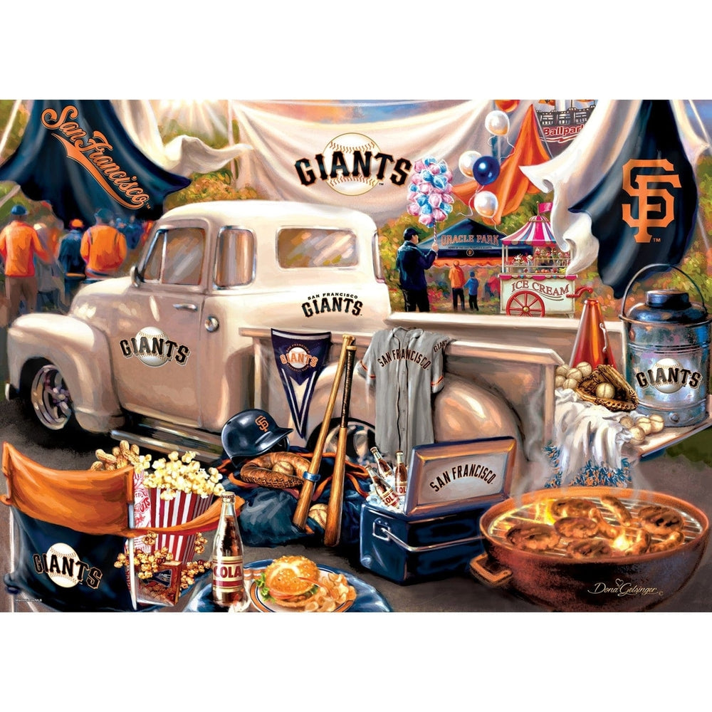 San Francisco Giants 1000 Piece Jigsaw Puzzle 19.25x26.75 Recycled Material Image 2